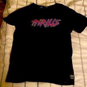 Wesc Thrills t-shirt 
Size Small. Black with pink green and blue